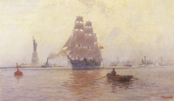 unknow artist New York Harbor oil painting picture